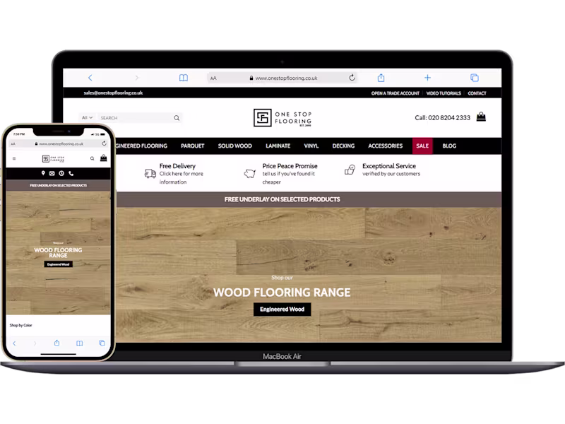 Cover image for UK Flooring Website