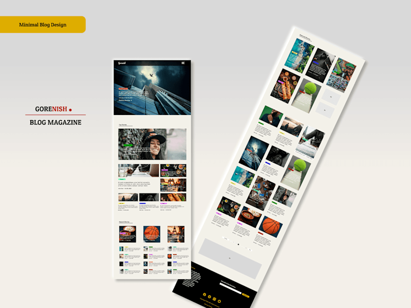 Cover image for Blog Magazine UI design