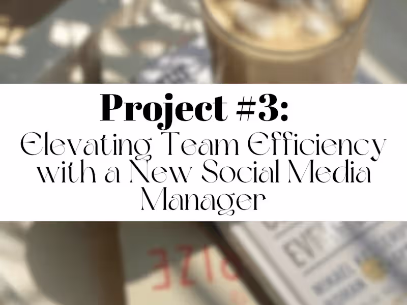 Cover image for Project #3: Elevating Team Efficiency with a New Employee