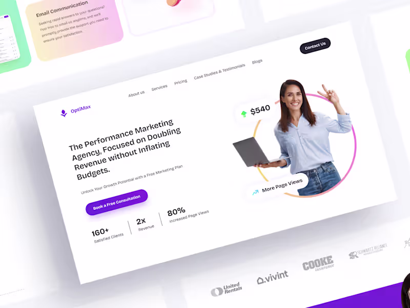 Cover image for Landing Page UI Design