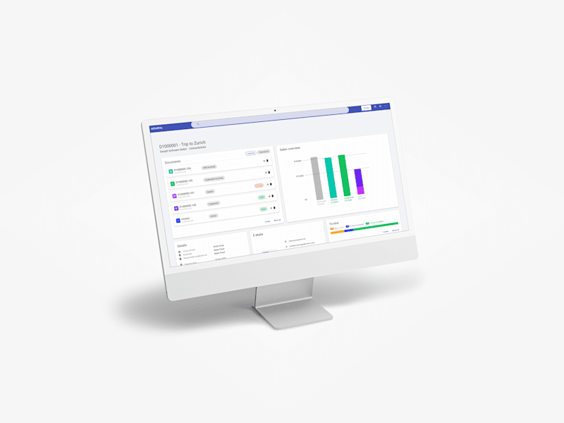 Cover image for Advatra — UI for a b2b software in the travel industry