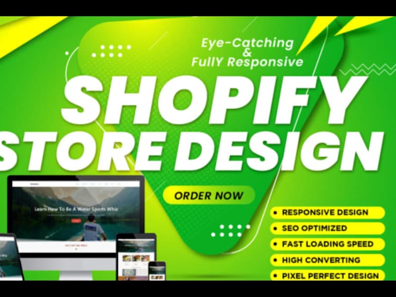 Cover image for I will create design your realistic shopify store