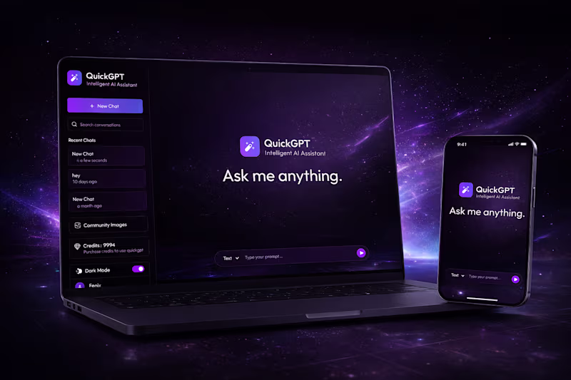 Cover image for QuickGPT - AI Chatbot Platform