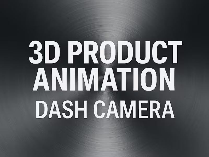 Cover image for 3D Product Animation – Dash Camera