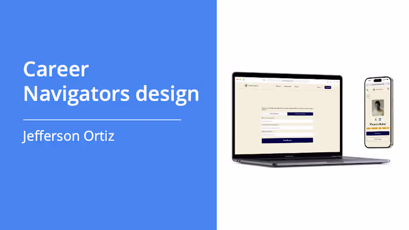 Cover image for Career Navigators UX/UI Design