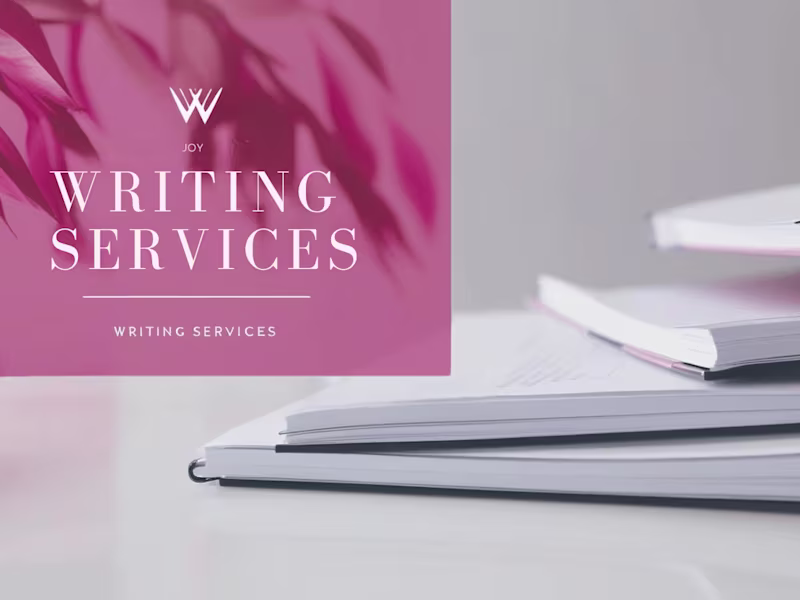 Cover image for Creative Writing Services