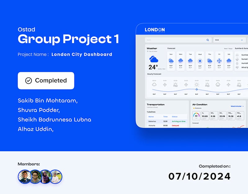 Cover image for London City Dashboard - Redesign :: Behance