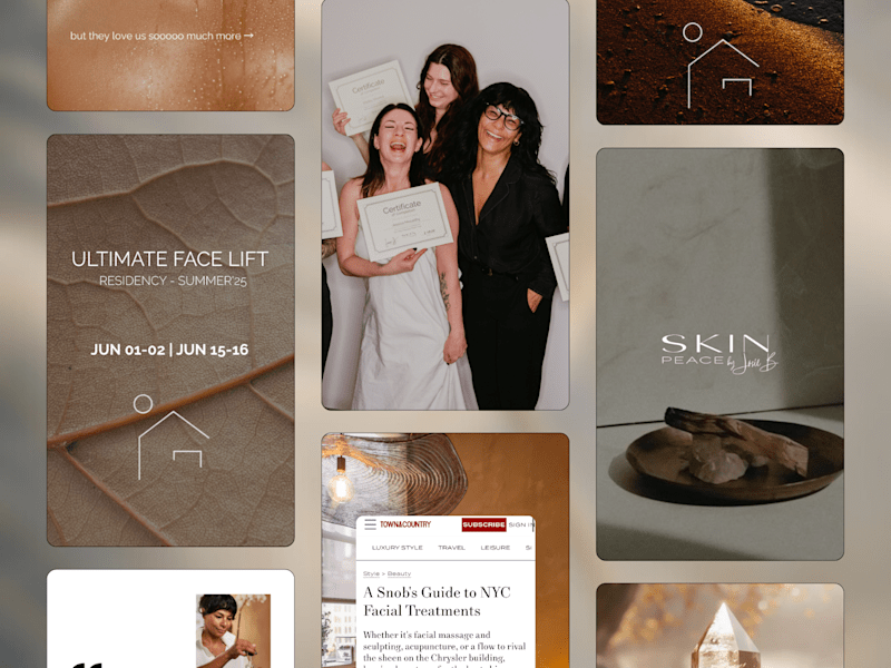 Cover image for Content Strategy and Carousel Design for SKIN PEACE