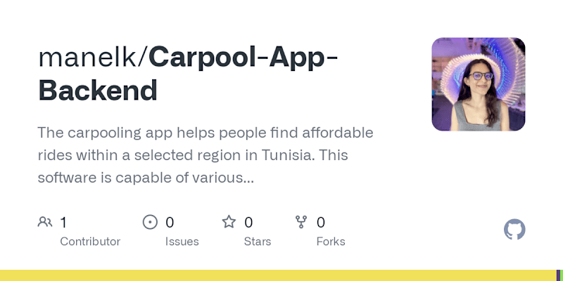 Cover image for manelk/Carpool-App-Backend