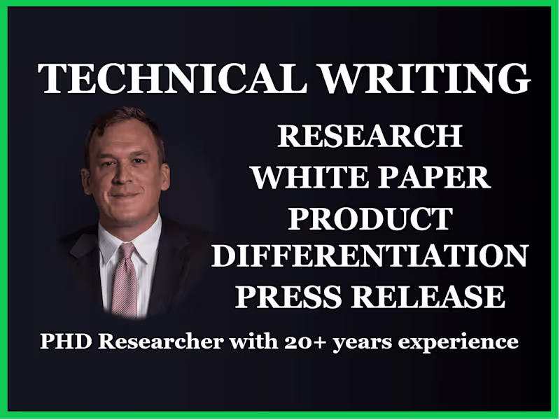 Cover image for Research and write technical document