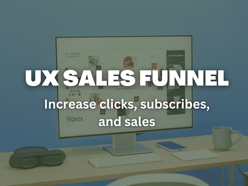 Cover image for UX Study: VSL Sales Funnel Improvement