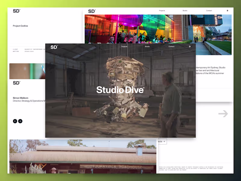 Cover image for Studio Dive Website Framer Dev