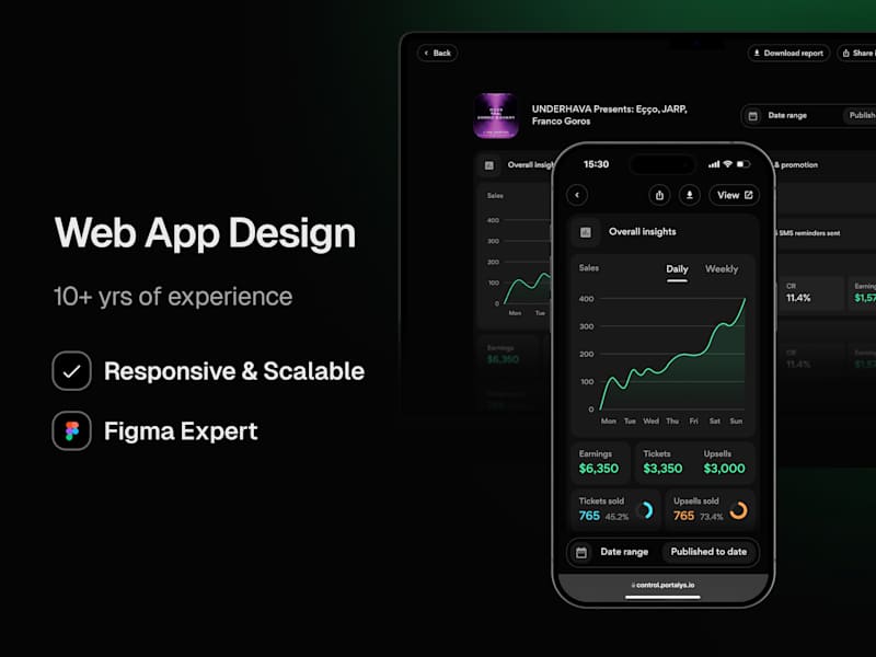 Cover image for Web App Design (UX/UI) - SaaS, AI, Marketplace