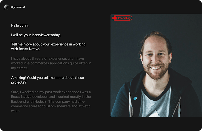 Cover image for Klyn Interviewer - AI Screening Interviews