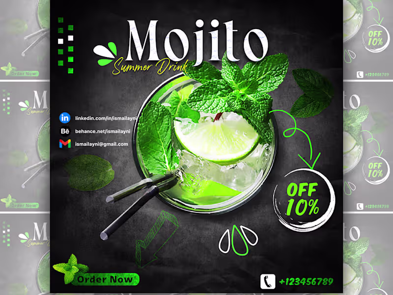 Cover image for Mojito Social Media Design
