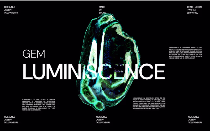 Cover image for Gem Luminiscence: Pushing Spline's 3D Engine