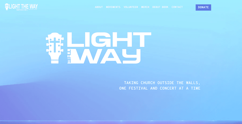 Cover image for Website Design for Light the Way Ministry
