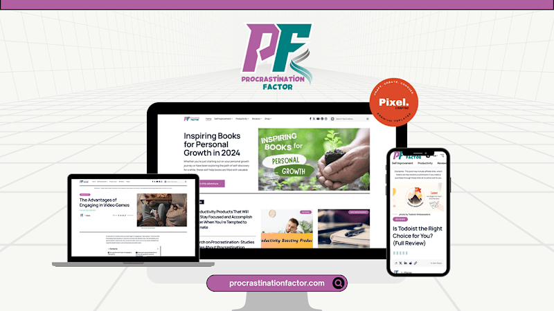 Cover image for Procrastination Factor - Content & Review Website :: Behance