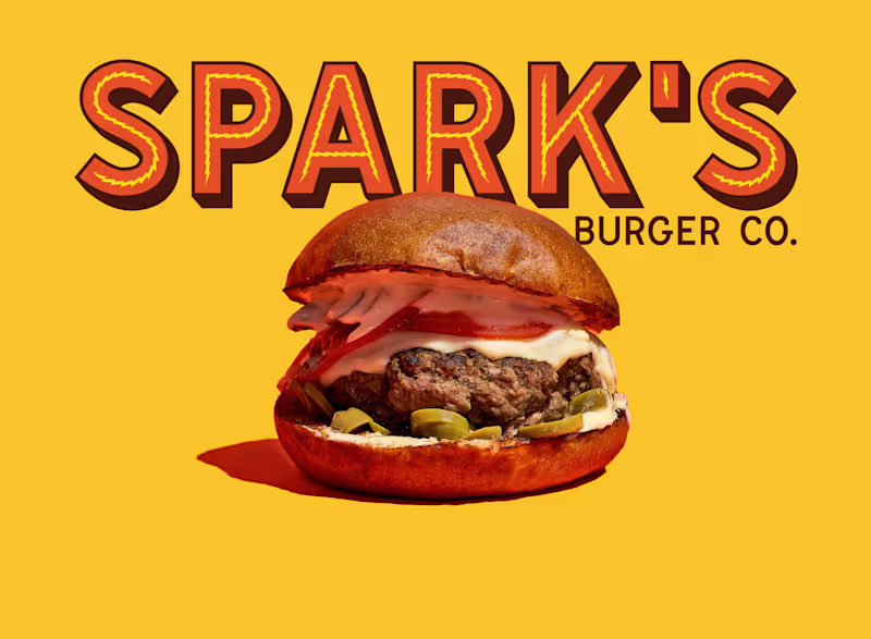 Cover image for Spark's Burger Co: Brand Identity + Print Design