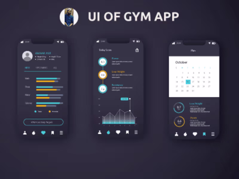Cover image for UI/UX Design of GYM APP