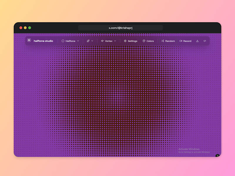 Cover image for Halftone Studio - Pattern generator