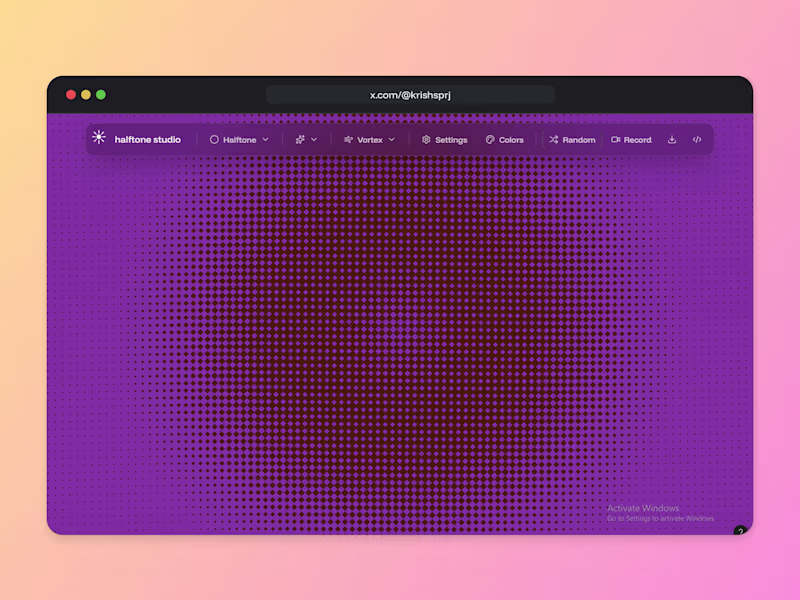 Cover image for Halftone Studio - Pattern generator