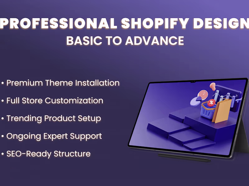 Cover image for Shopify website design | UX/UI design | Figma Design