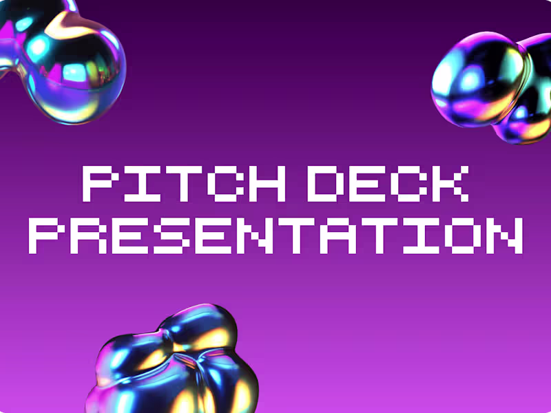 Cover image for Pitch Deck Creation 