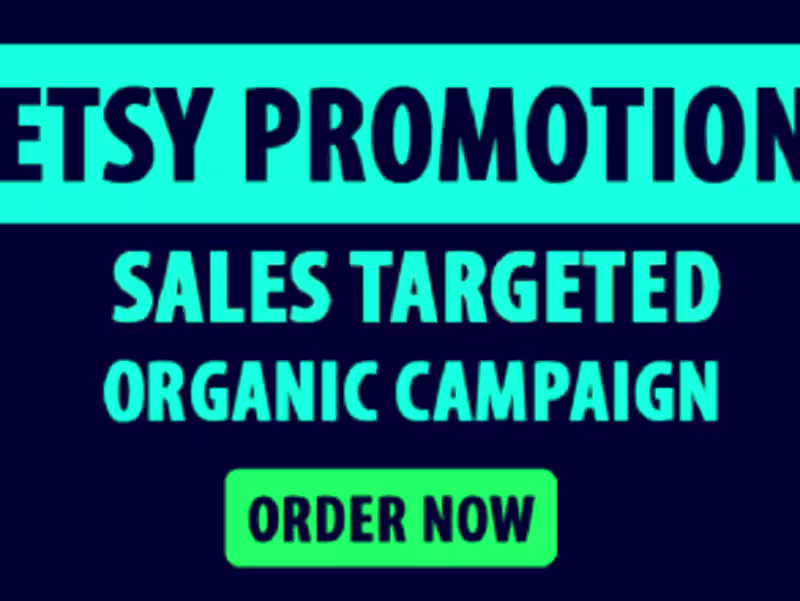 Cover image for I will promote etsy shop, etsy marketing to boost sales etsy SEO