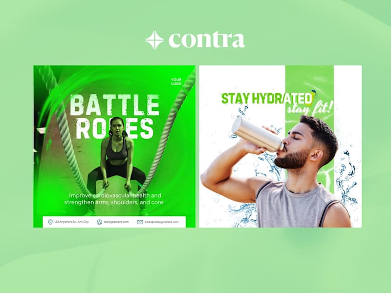 Cover image for Social Media Designs Gym/Fitness 