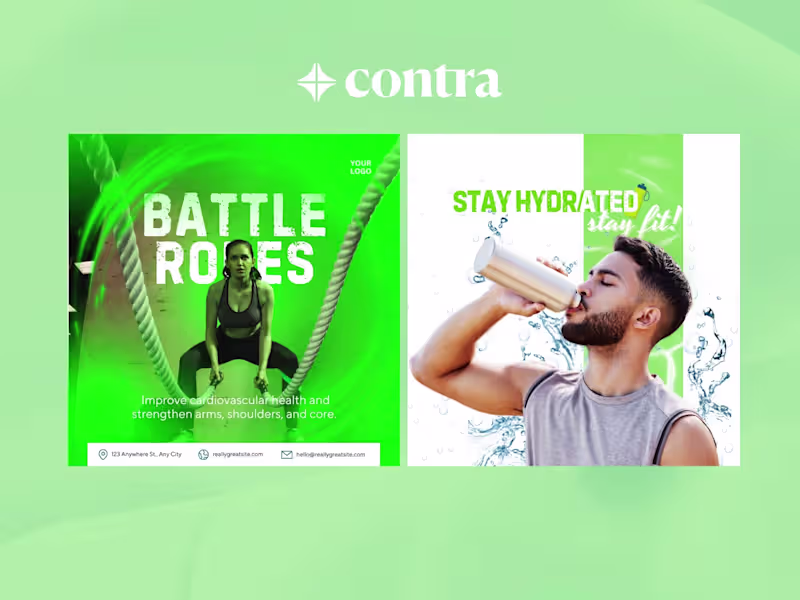 Cover image for Social Media Designs Gym/Fitness 