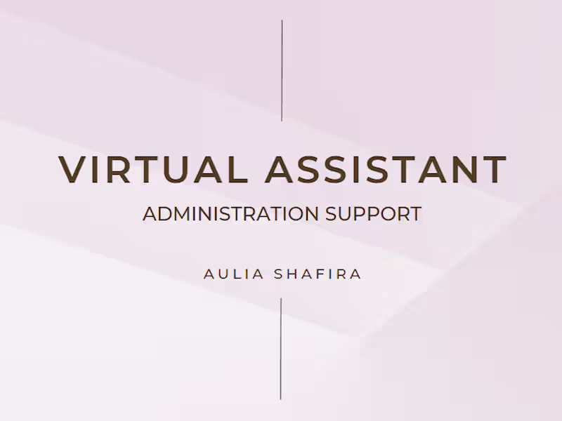 Cover image for Reliable & Detail-Oriented Administrative Support for SME