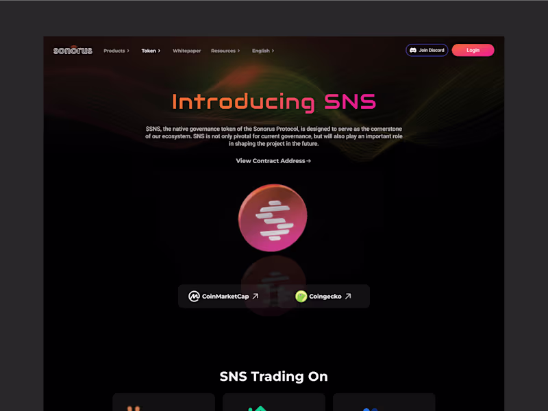 Cover image for Sonorus Web3 Offical Website