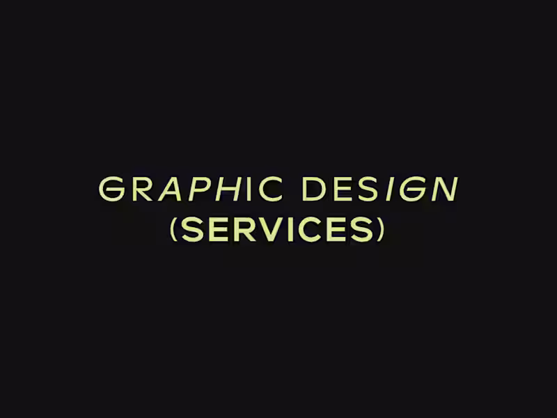 Cover image for Graphic Design Services
