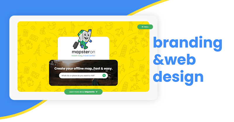 Cover image for MapsterOn - Branbing and web design :: Behance