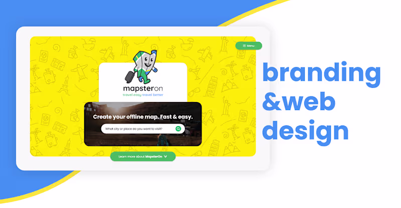 Cover image for MapsterOn - Branbing and web design :: Behance