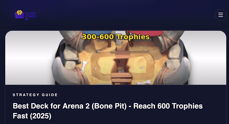 Cover image for clashcoachai.com (https://clashcoachai.com) is an AI coach f...