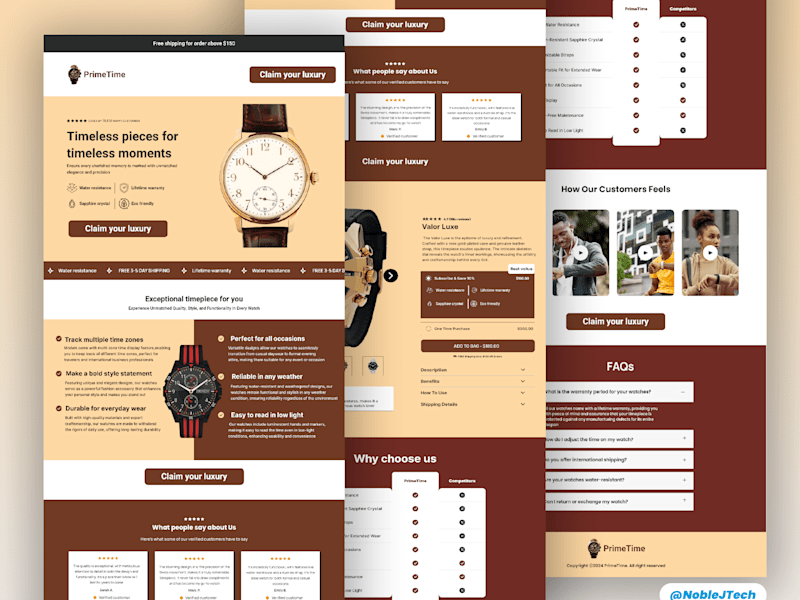 Cover image for Landing page development- Figma and Replo