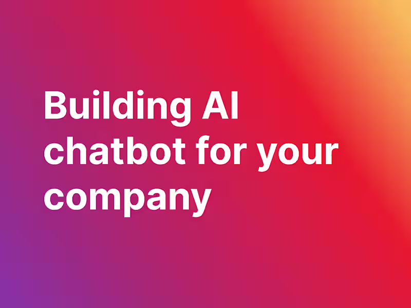 Cover image for Custom AI Agents for Your Company