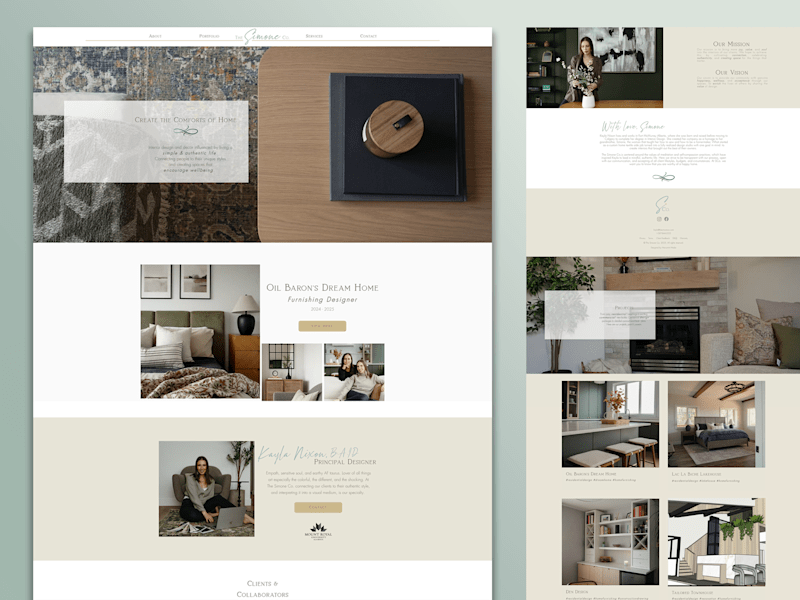 Cover image for Website for Interior Designer ✦ The Simone Co.