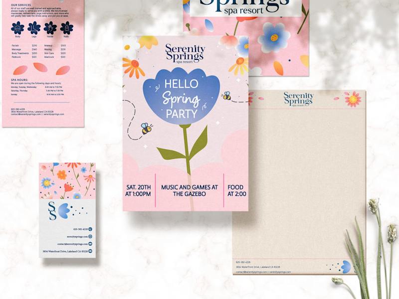 Cover image for Brand Design: Serenity Springs