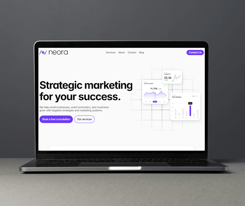 Cover image for Brand Design and Landing Page for Neora