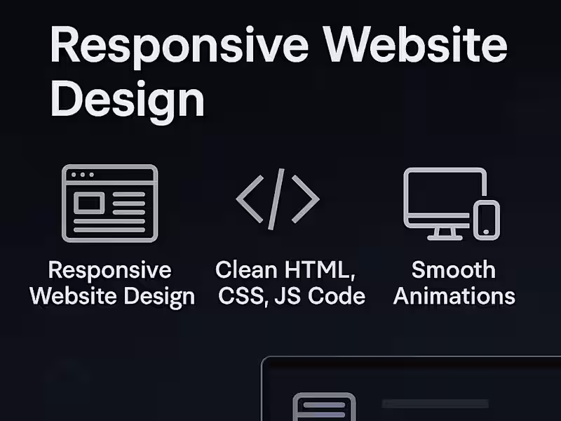 Cover image for Custom Frontend Website with HTML, CSS & JavaScript