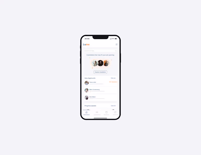 Cover image for Lume AI-Powered Hiring Platform Design