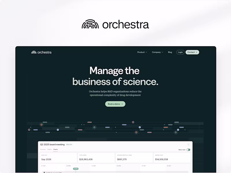 Cover image for Framer development for Orchestra(.bio)