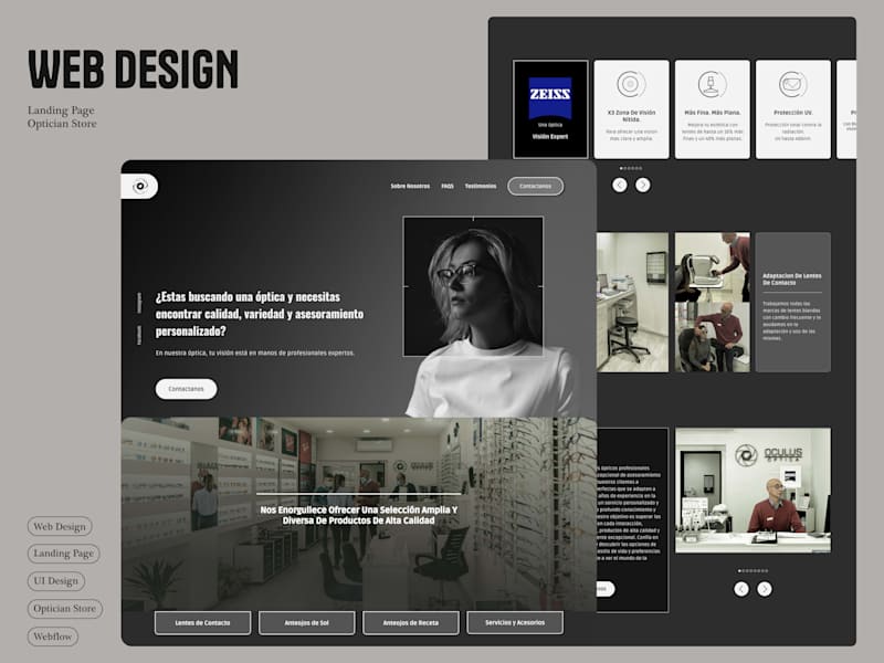 Cover image for Web Design | Figma to Webflow - Optician Store