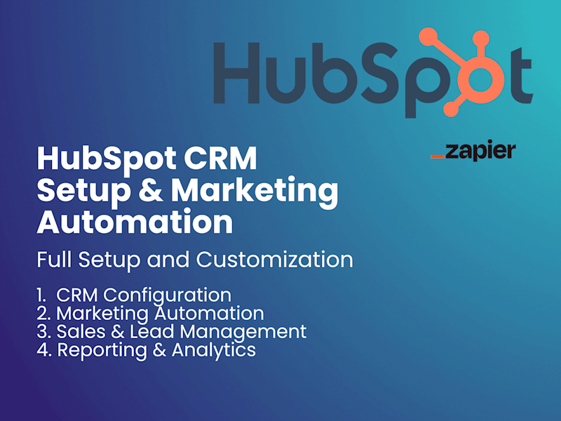 Cover image for HubSpot CRM & Automation: Full Setup & Customization
