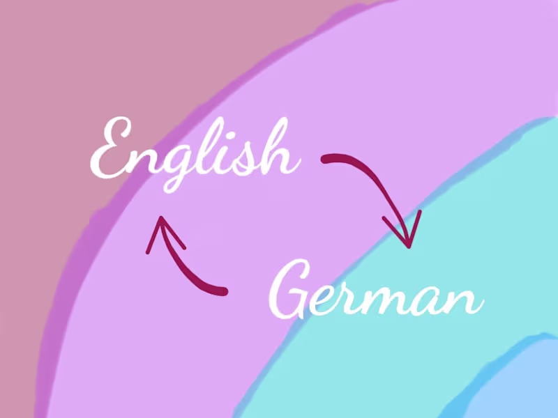 Cover image for Translation from English to German and vice versa 