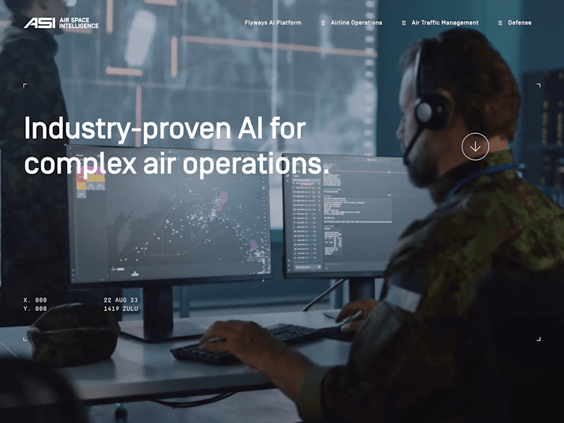 Cover image for Air Space Intelligence - AI for complex air operations.