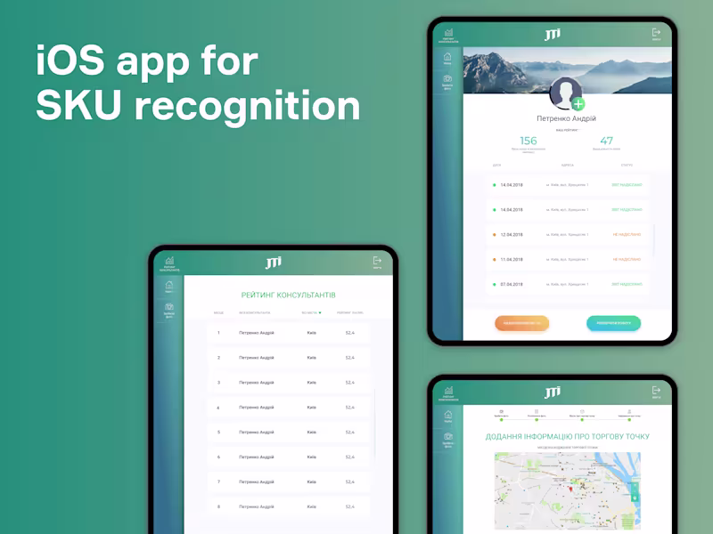 Cover image for iOS app to help sales reps recognize and track progress